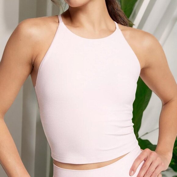 CALIA Women's LustraLux Cross Back Crop Top - Picture 2 of 8